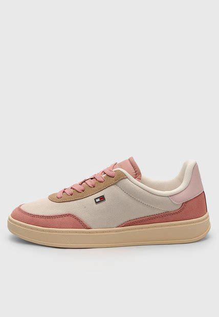 tenis tommy hilfiger rosa palo